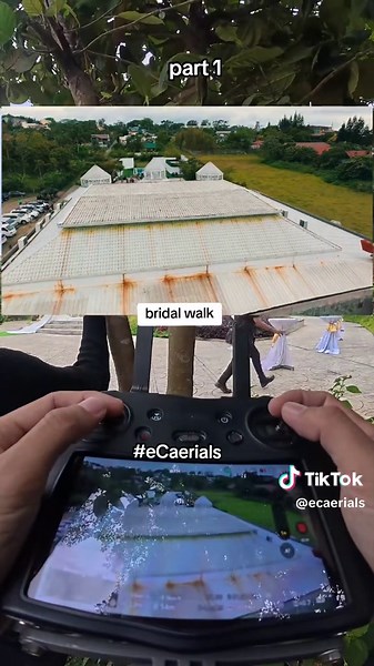 Teamwork - what you need so that you'll both have a shot from ground and air. follow for part 2 #eCaerials ##ProgadgetsPH #behindthescenes #fyp #fypツ #fypppppppp #wedding #drone #mavic3pro #dji #aerial #bride #bridetobe #rcpro #osmoaction5pro