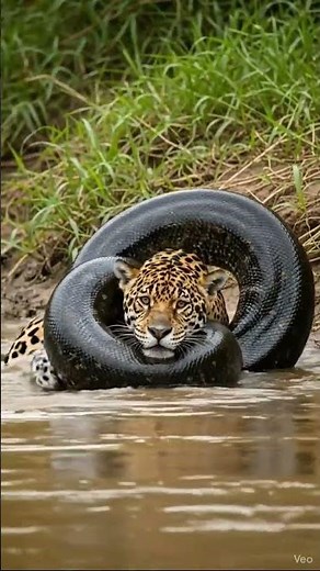 jaguar wrapped around anaconda#shortvideo #short