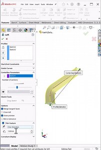 Lofted Boss with Centerline in SolidWorks #shorts #solidworks