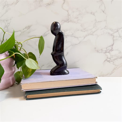 Vintage Abstract Wood Figurine of Pregnant Momma From Kenya - Etsy