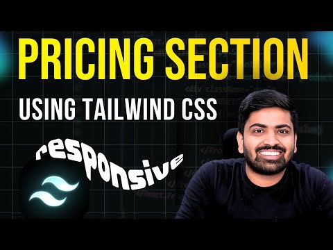 Build A Responsive Pricing Section Using Tailwind CSS | Tailwind CSS for Beginners 2024