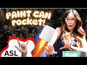 Emily's Science Lab - Exploding Paint Can - Baking Soda Paint Can Rocket (ASL)