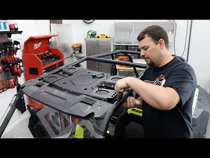 SSV Works WP3-RZ3O65 waterproof overhead audio system installation on Polaris RZR XP4 1000