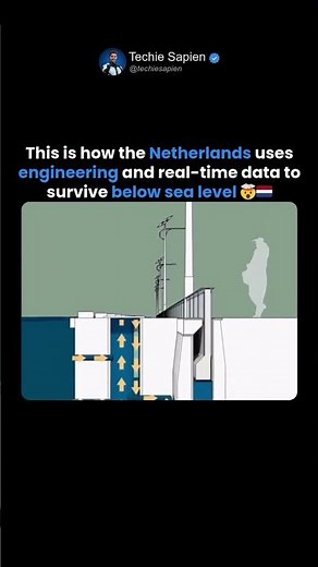 How the Netherlands Survives Below Sea Level 🤯🇳🇱