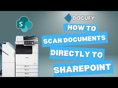 How to scan directly to SharePoint online from your MFD - Canon Cloud Connector