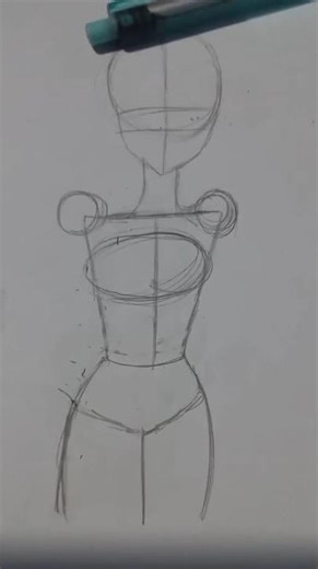 Tutorial de cuerpo a mi estilo #drawing #art #anime