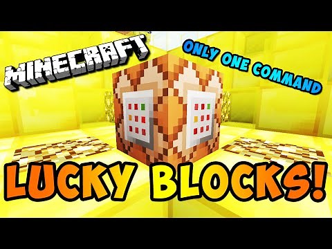 NO MOD LUCKY BLOCKS! (Minecraft Only One Command)