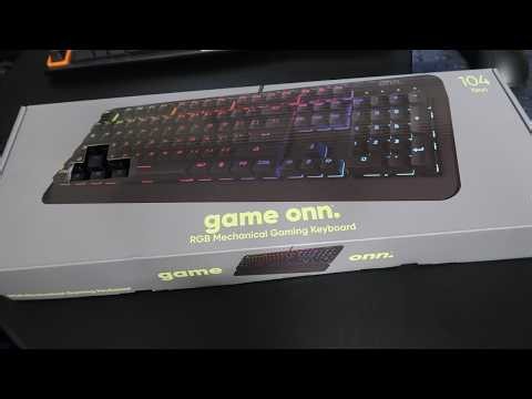 Game Onn Mechanical Keyboard - Box Opening (outemu blue switches)