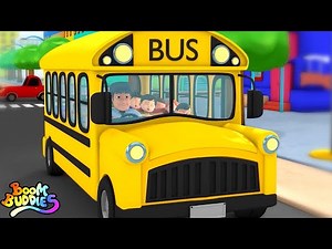 Wheels On The Bus, Yellow School Bus and Kids Rhymes
