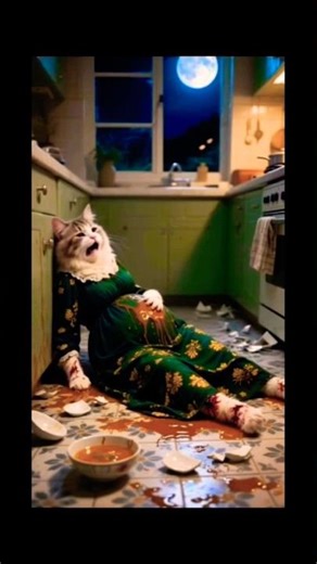 #aiimages #poorcat #cat #funnycats 😱😭