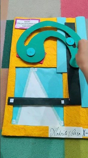 class 10th cbse Basic Proportionality Theorem model #projectwork