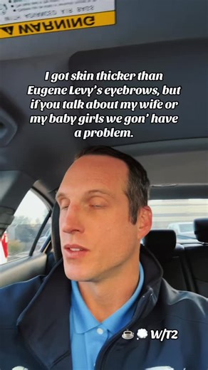 I got skin thicker than Eugene Levy’s eyebrows, but if you talk about my wife or my baby girls we gon’ have a problem. #fyp #coffeethoughtswitht2 #father #viral #parentsoftiktok | Tyler Turner