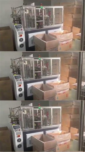 Full-Auto Paper Lid Machine – 3x Capacity, 1-Click Start (Feed→Crease→Form)#shorts