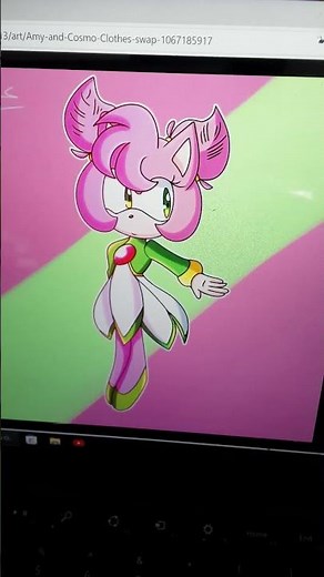 Amy rose dress up as Cosmo 💖💝💝💗💗💗💗💓💓💓💓💓