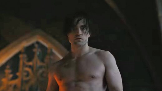 Robert Pattinson Shirtless In 'The Batman,' Flirty With Zoe Kravitz