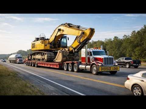 Extreme Oversize Transport Operations | Heavy Equipment & Forestry Machine Logistics