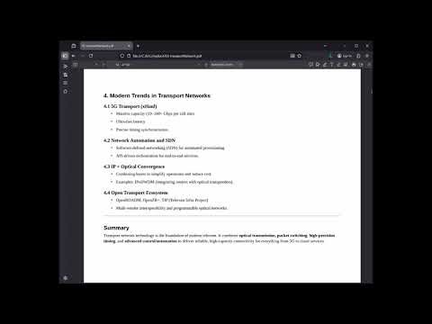02 Transport Network - Overview of Transport Network Technology (Continued)