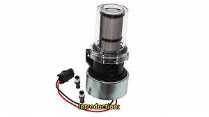 Electric Fuel Pump 300LPH  High Flow 12V 13.5V 0580254044 E85 AN10 for External Universal INLINE Inlet / AN6 Outlet 99362010480
