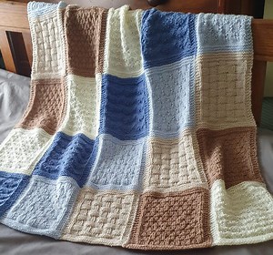 Easy Patchwork Baby Blanket Knitting Pattern: DK Yarn Project (digital Download) - Etsy