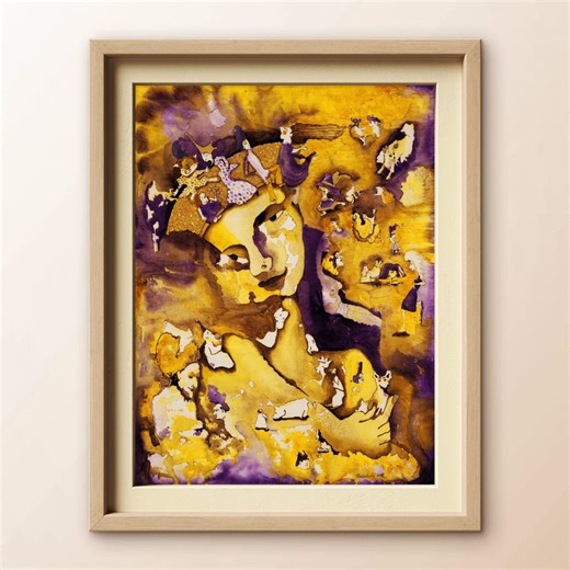 Good Company - Abstract Figurative Original Painting. Acrylic Painting on Canvas by Cuban Artist Marcia Beatriz - Etsy