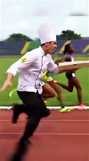 What is he doing?! Funny incident at the finish line #shorts #running #sport #100meters #jokes