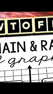 How to Find Domain and Range of a Graph