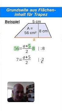 Base from area for trapezoid | Convert formulas