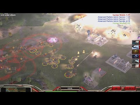 CHINA Tank ( Shockwave Mod ) - Command & Conquer Generals Zero Hour - 2 v 2 v 2 HARD Gameplay
