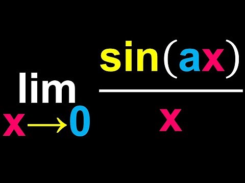 Limit of sin(ax)/x as x approaches 0 (No L'Hopital's Rule!)