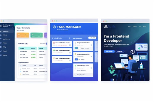 Responsive Front-End Development with React.js & Modern UI | Sikaty