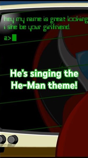 He’s singing the He-Man theme! #strongbad #homestarrunner #shorts