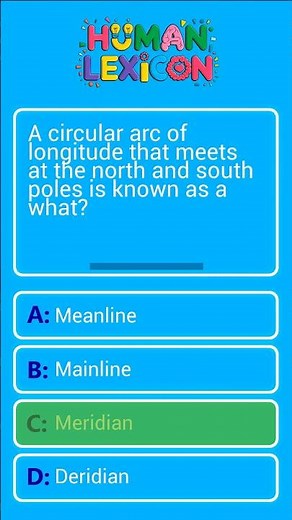 A circular arc of longitude that meets at the north and south poles is known as a what?