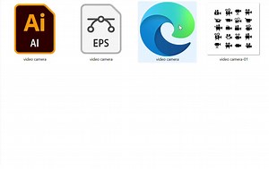 Video Camera Icons Set: Cinema, Film, and Recording (SVG, EPS) - Etsy UK