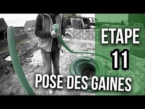 Pose des gaines avant de construire - Etape 11