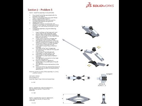 Solidworks CSWA Exam Practice | ASSEMBLY | Section J - 5