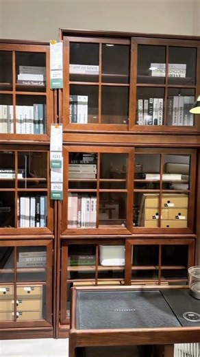 Solid Oak Book Cabinets for Quiet Luxury #bookcase #homedecor #interiordesign