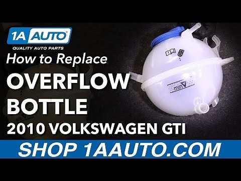 How to Replace Radiator Overflow Bottle 06-12 Volkswagen GTI