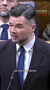 Rufián exige a Sánchez que saque "la comida y la vivienda del mercado especulativo"