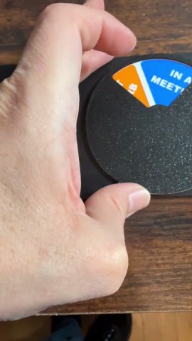 Personalized Office Name Plate With Rotating Status Available Away Do Not Disturb - Etsy