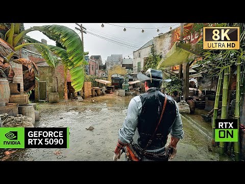[8K] Red Dead Redemption 2 RTX 5090 - Stunning RAY TRACING Mod - Amazing Photorealistic Graphics