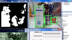 基于opencv的使用两个摄像头实现双目测距(Detect object and compute distance from depth map)