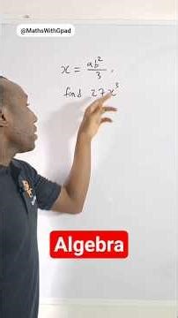 Solving Problem Involving Algebra #algebra #stem #gpadlearnmaths