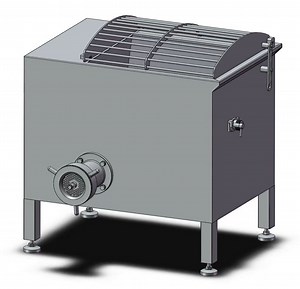 [Hot Item] Commercial 3kw Frozen 100L Meat Mixer Mincer Cutting machine 1500kg/H