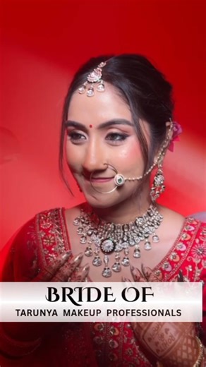 Bridal makeup performed by Professionals 💯 trending Bridal makeup ❤️#2026bride #glamour #makeup