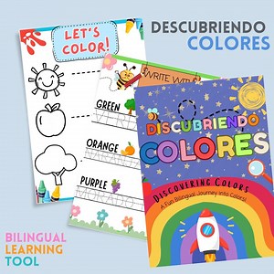 Bilingual Toddler Activity Book | Spanish-english Printable Busy Book | Educational Coloring, Matching & Tracing Activities - Etsy