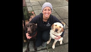 We just know that this song, written and performed by our very talented Guide Dog Mobility Instructor, Megan Dodder, will give you all the feelings this holiday season. This video features a photo montage of yellow Lab, black Lab and Golden Retriever guide dogs. | Guide Dogs for the Blind
