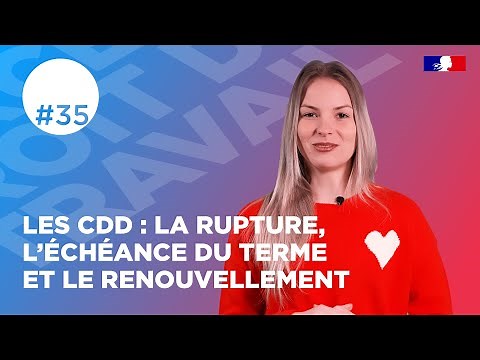 Les CDD : La rupture, l'échéance du terme et le renouvellement | Web série droit du travail