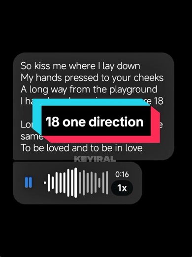 18 One Direction: Kiss Me Lyrics and Cover