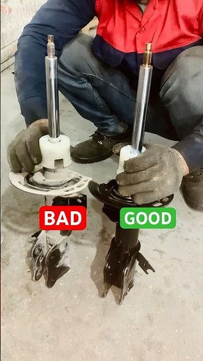 shock absorbers testing Good vs bad #mechanic #car #truck #tipsandtricks