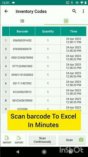 How to scan barcode in excel sheet? #shorts #excel #barcode